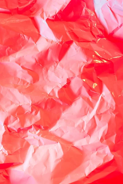 Crushed Paper Background Vibrant Bold Gradient Holographic Neon Colors Fire — Stock Photo, Image