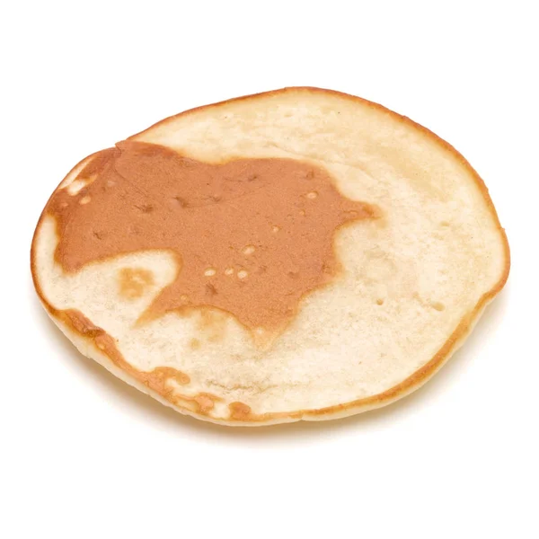 One Pancake Isolated White Background Cutout — Stock Photo, Image