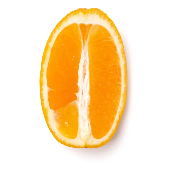 Апельсиновий Фруктовий Шматочок Ізольований Білому Фоні — стокове фото
