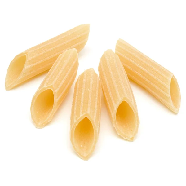 Italienische Pasta Isoliert Auf Weißem Hintergrund Wimpel Penne Rigate — Stockfoto
