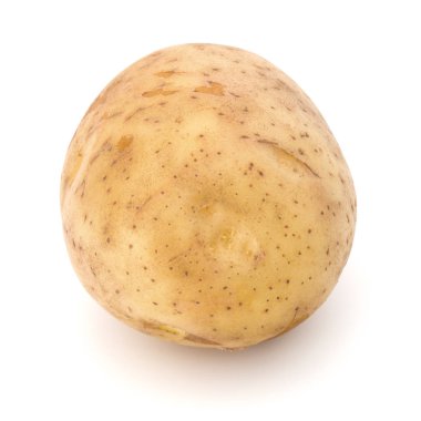Beyaz arka plan üzerinde kesme izole yeni patates yumru