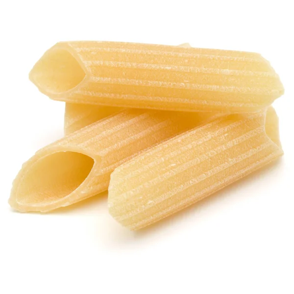 Italiaanse Pasta Geïsoleerd Een Witte Achtergrond Pennoni Penne Rigate — Stockfoto