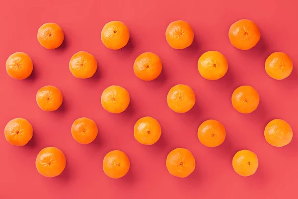 Padrão de fruta de tangerina laranja fresca ou tangerina em co vivo — Fotografia de Stock