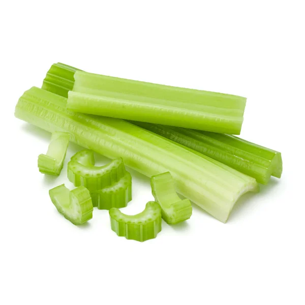 Celery tangkai sekelompok terisolasi om latar belakang putih dipotong . — Stok Foto