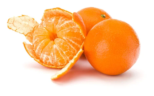 Peeled tangerine or mandarin fruit — Stock Photo, Image