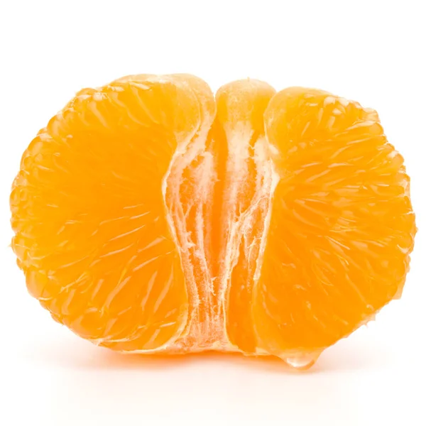 Polovinu oloupané mandarinka nebo mandarinky ovoce — Stock fotografie