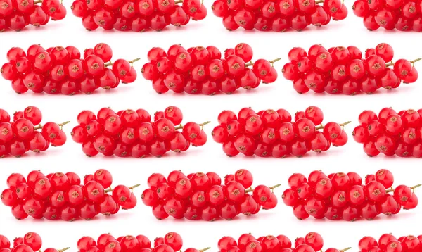 Grosellas rojas aisladas en el corte de fondo blanco.Diseño creativo —  Fotos de Stock