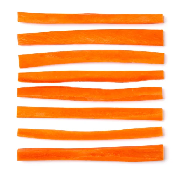 Creative layout of sliced carrot. Vegetable pattern. Food backgr — Stock Photo, Image