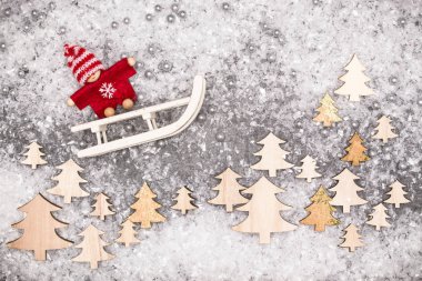 Noel tebrik kartı. Noel şenlikli arka plan. Yeni yıl işaret