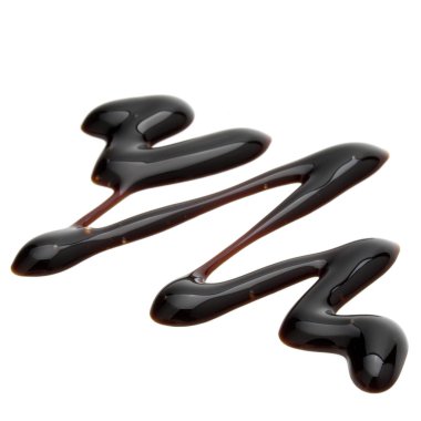 Balsamik sirke krem beyaz arka plan üzerinde izole. İtalyan sal