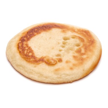 Beyaz arka plan kesme izole bir gözleme. 