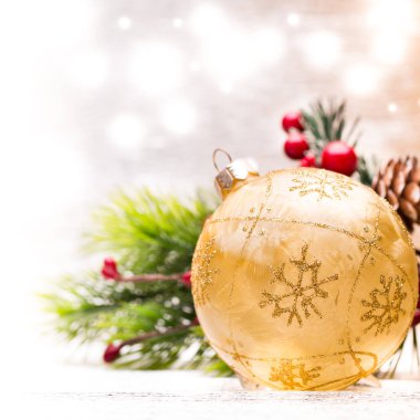 Noel arka plan kopya alanı ile. Bayram tebrik kartı. 