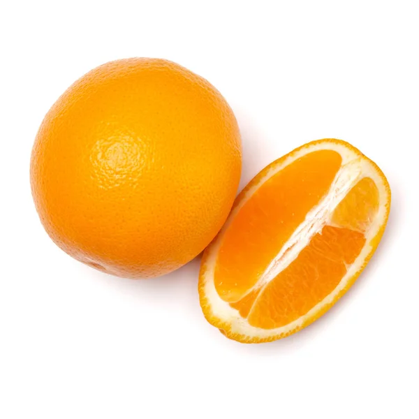 Tranche de fruits orange isolée sur fond blanc gros plan. Alimentation b — Photo