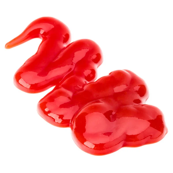 Paradicsom szósz, ketchup, elszigetelt fehér background — Stock Fotó