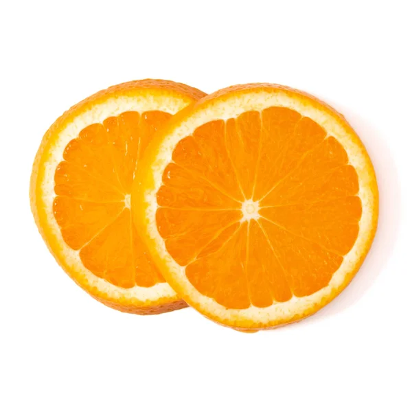 Diseño de rebanada de fruta naranja aislado sobre fondo blanco . —  Fotos de Stock