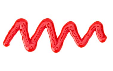 Domates sosu, beyaz arka plan üzerinde izole ketçap