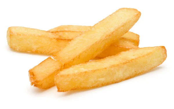 Batatas fritas francesas isoladas sobre fundo branco — Fotografia de Stock