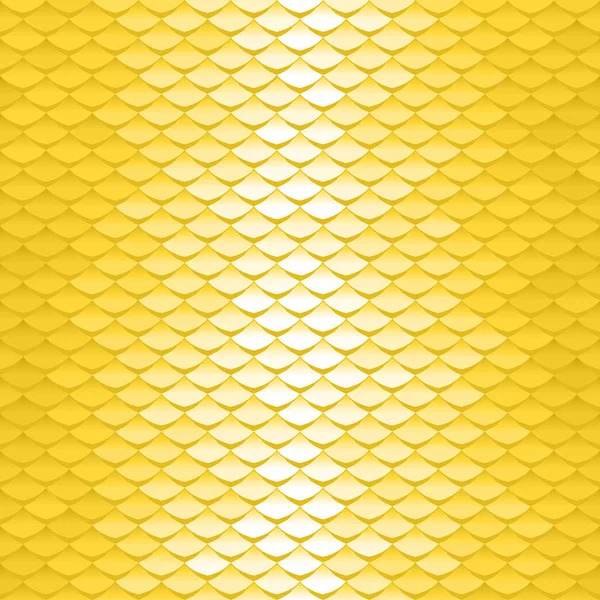 Padrão de escala sem costura. telhas abstrato fundo. Textura de squama amarelo — Vetor de Stock