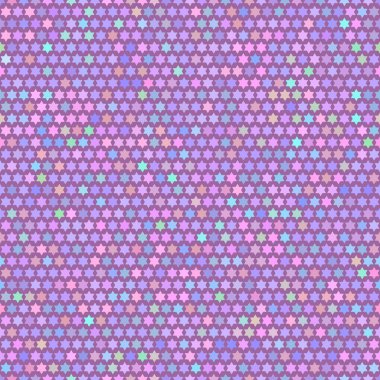 Kesintisiz renkli vektör desen basit yıldız şekillerle