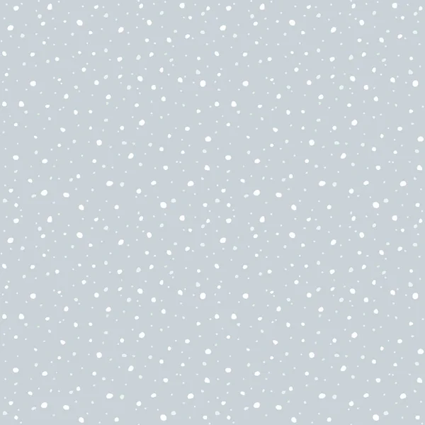 Falling snow seamless pattern. — Stock Vector