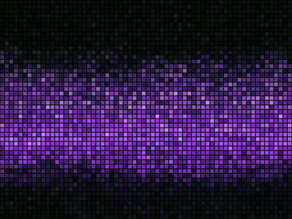 Violet abstract licht disco achtergrond. Vierkante pixel mozaïek — Stockvector