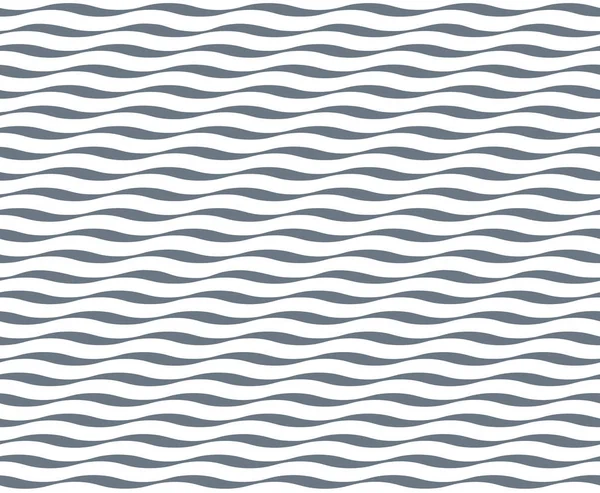 Padrão de onda sem costura. Abstrato ondulado fundo preto e branco —  Vetores de Stock