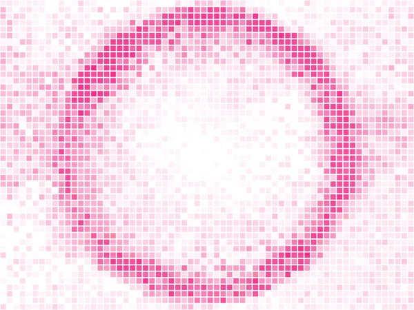 Abstract geometric background. Round Square Pixel Mosaic Vector Banner. Abstract light shape frame — Stock Vector