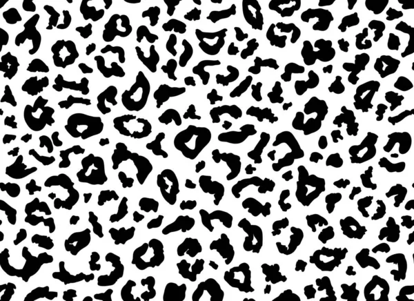 Leopard print seamless background pattern black Vector Image