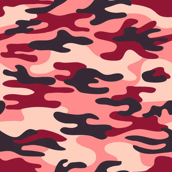 Modèle Camouflage Classique Sans Couture Camo Pêche Chasse Arrière Plan — Image vectorielle