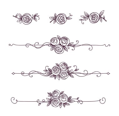 Çiçek desenli siyah beyaz