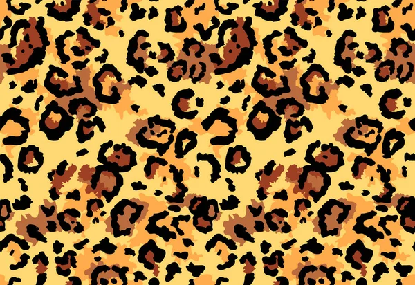 Бесшовный леопардовый мех. Модный леопардовый фон. — стоковый вектор