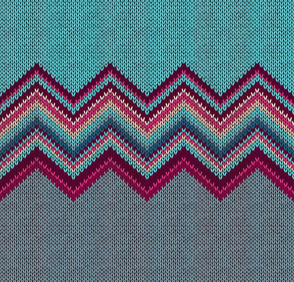 솔기가 뜨개질 패턴이야 전형적 Knitwear 유행이 뒤섞인 — 스톡 벡터