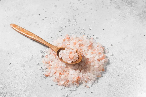 Sea Pink Salt Grå Bakgrund — Stockfoto