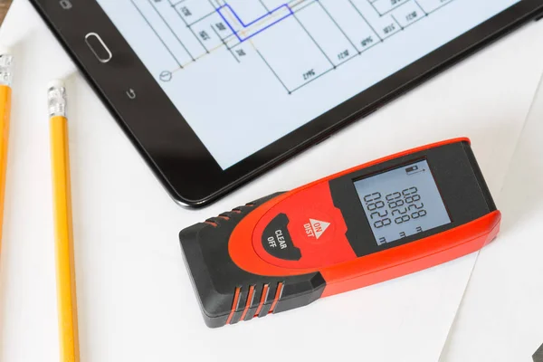 Lazer mesafe bulma cihazı. Oluşturucu aracını