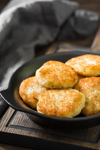 Frittelle Patate Frittelle Verdure Latkes Draniki Piatto Popolare Molti Paesi — Foto Stock