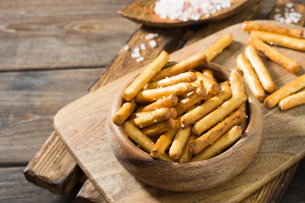 Pinnar Krispiga Med Salt Bakverk — Stockfoto