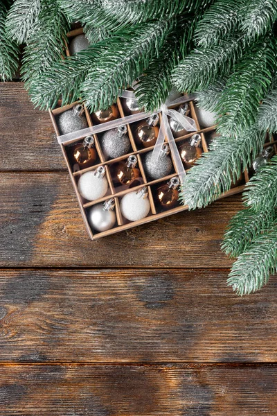 Feliz Ano Novo Feliz Natal Decorações Natal Ano Novo Uma — Fotografia de Stock