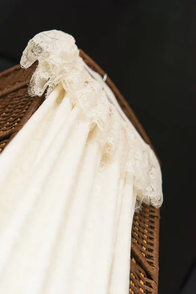 Robe Mariée Élégante Sur Cintre — Photo