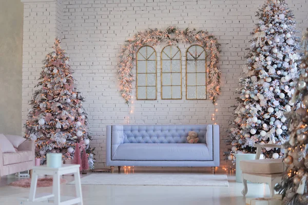 Decoração Natal Uma Árvore — Fotografia de Stock