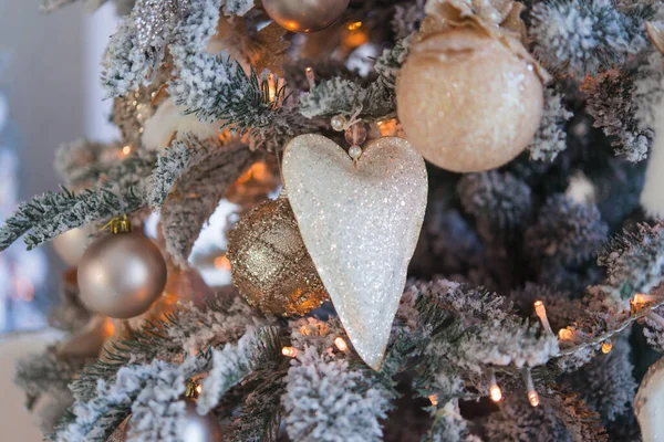 Kerstversiering Een Boom — Stockfoto