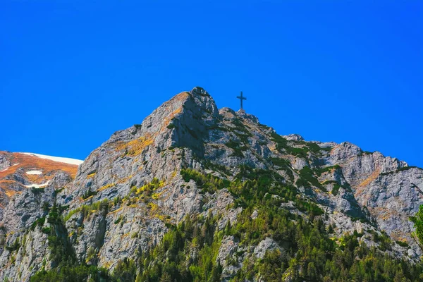 Caraiman Peak Heroes Cross Bucegi Mountain — Stock Photo, Image