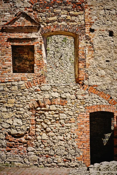 Mur Vieux Château Des Évêques Siewierz Pologne — Photo