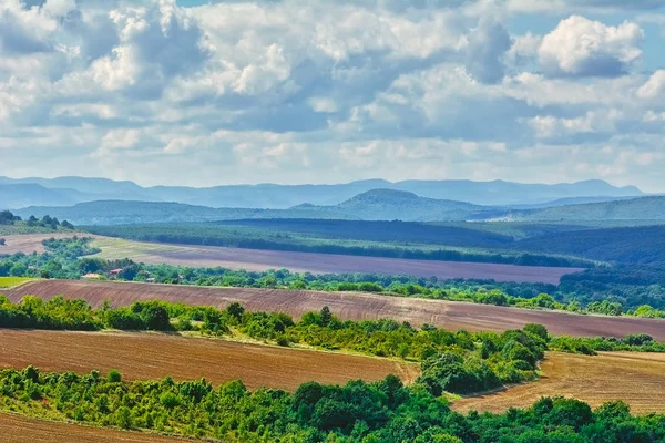 Plowed Fields Bulgaria — Stock Photo, Image