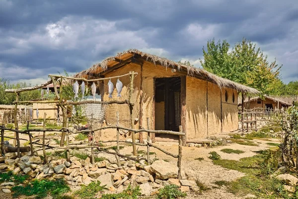 Будиночок Рибалок Поселенні Болгарія — стокове фото