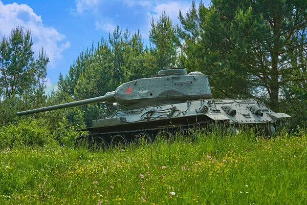 Tanque Segunda Guerra Mundial Bosque — Foto de Stock