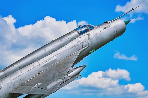Fighter Aircraft Blue Sky — Stock Photo, Image