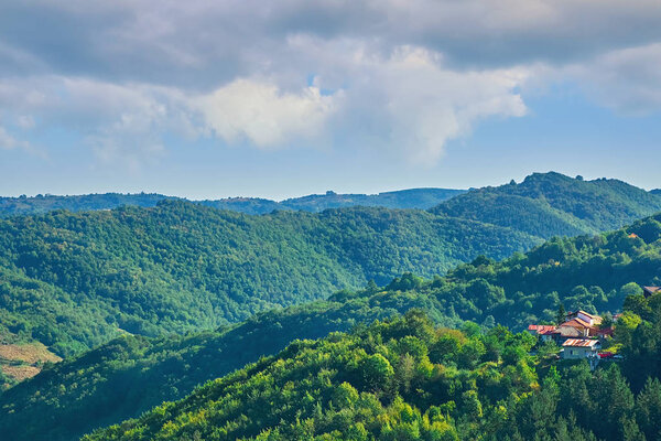 Bulgarian Mountain Landscape in the Summer, Plovdiv region