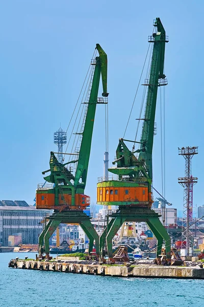 Hafenkran Hafen Von Varna — Stockfoto