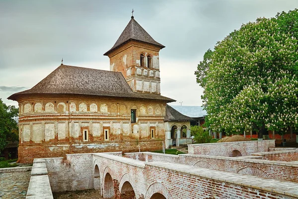 Costruzione Del Monastero Strehaia Romania — Foto Stock