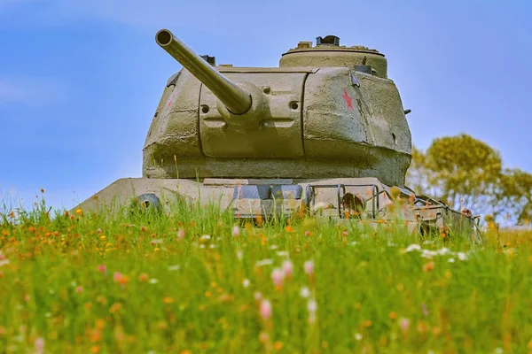 Tank Savaş Alanında Dünya Savaşı — Stok fotoğraf